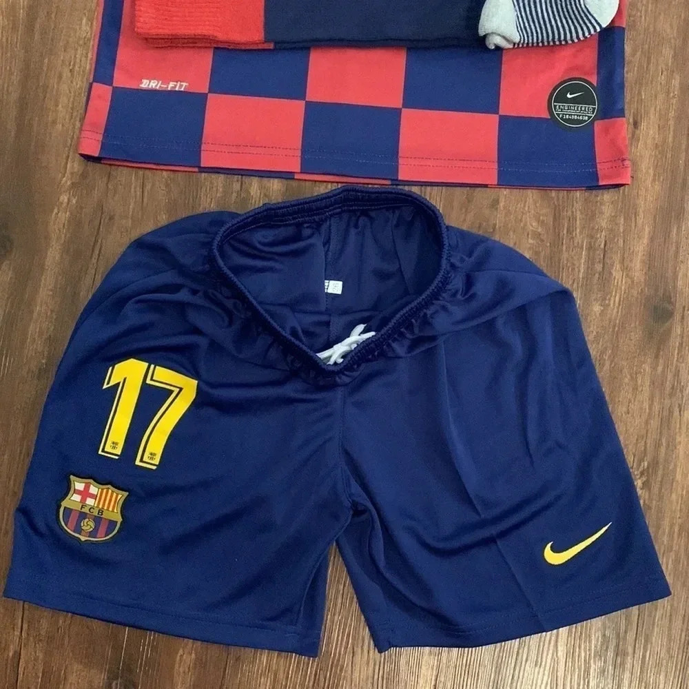 ✔️soldNIKE  Soccer Jersey & Shorts Set Long Socks Griezmann FBC Medium New - Picture 8 of 9